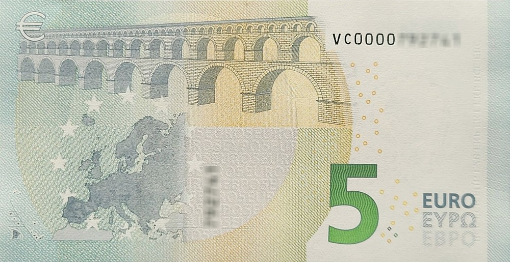 Détail du billet de 5 € 2013 Espagne