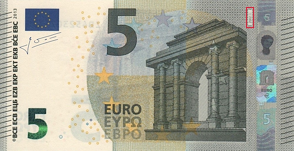 Billet de 5 € 2013 Belgique
