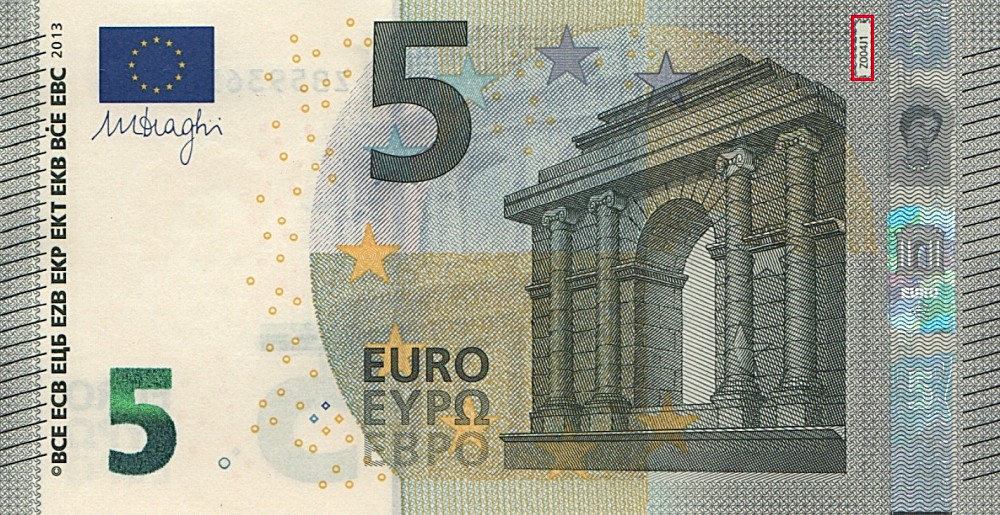Billet de 5 € 2013 Belgique