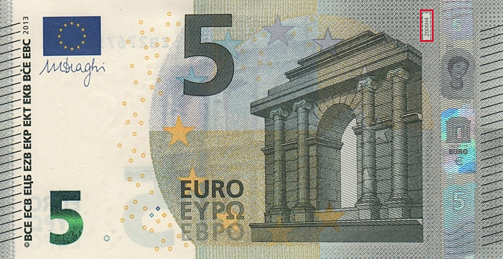 Billet de 5 € 2013 Belgique