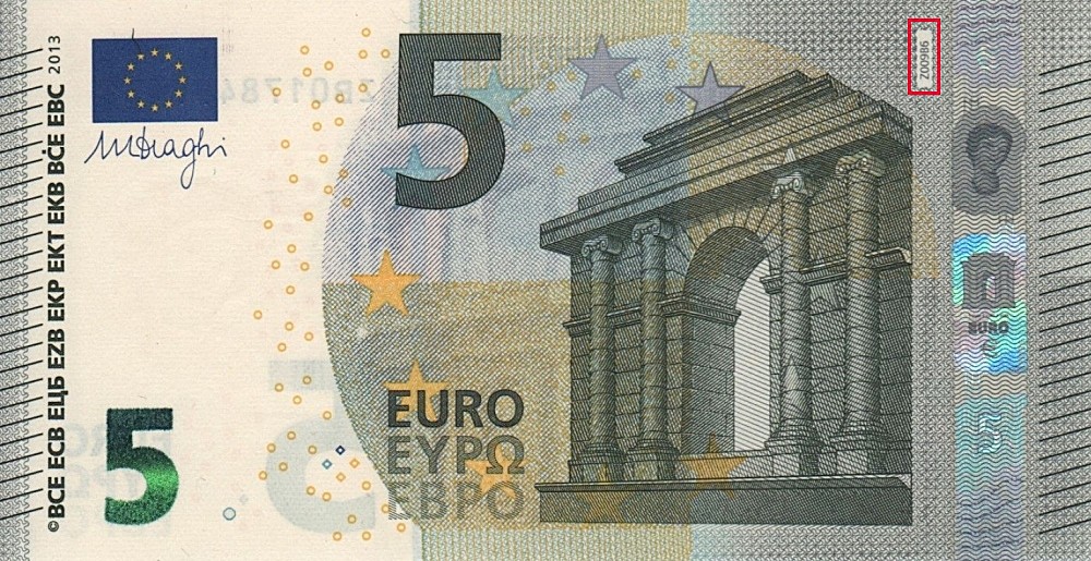 Billet de 5 € 2013 Belgique