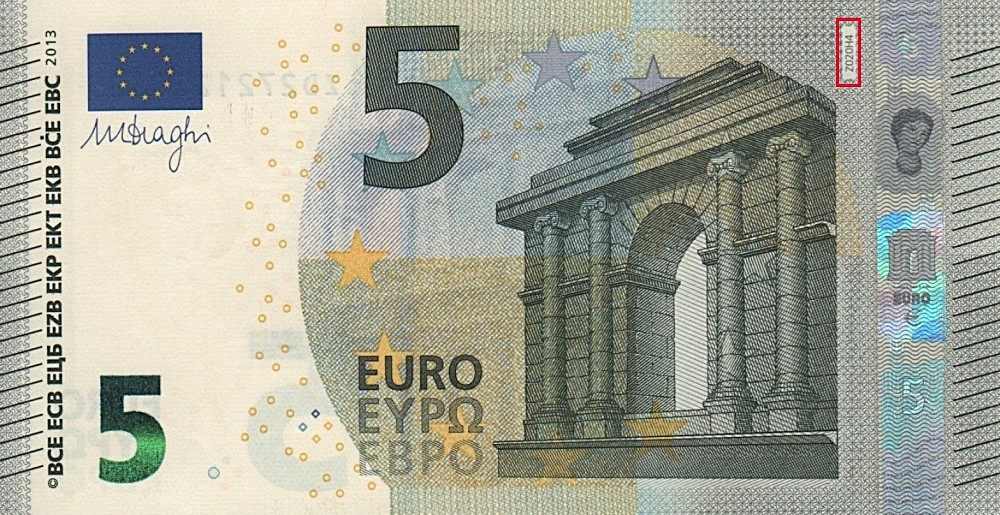 Billet de 5 € 2013 Belgique