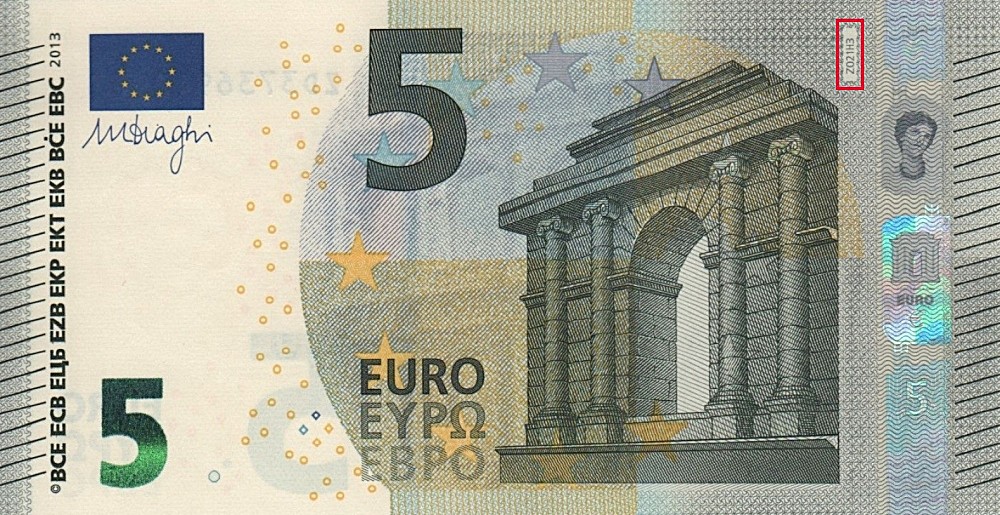 Billet de 5 € 2013 Belgique